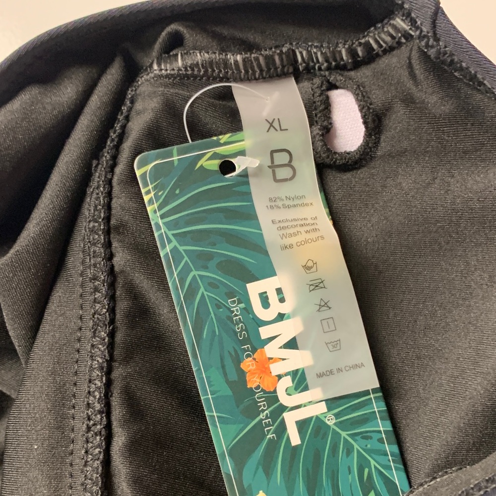 Black One-Piece tummy control Swimsuit - Picture 5 of 5